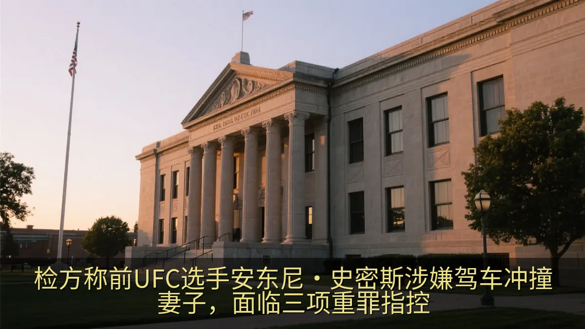检方称前UFC选手安东尼·史密斯涉嫌驾车冲撞妻子，面临三项重罪指控